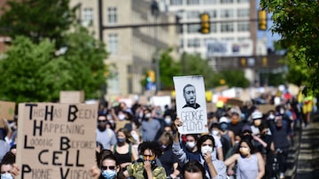 Protestos foram registrados em todos os Estados americanos. Foto: Mark Malela/Getty Images/AFP