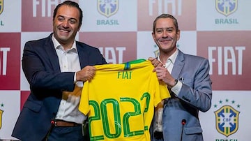 
Antonio Filosta (E) e Rogério Caboclo anunciaram contrato de quatro anos
