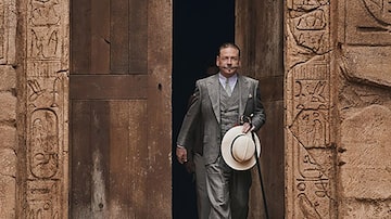 Kenneth Branagh é o detetive Poirot emMorte no Nilo. Foto: Rob Youngson/20th Century Studios