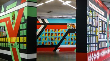 Obra de Wlademir Dias Pino exposta na 32.ª Bienal de São Paulo, em 2016. Foto: Gabriela Biló