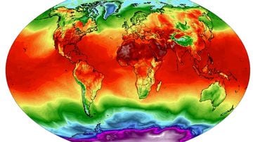 Recordes de calor preocupam cientistas. Foto: Climate Reanalyzer