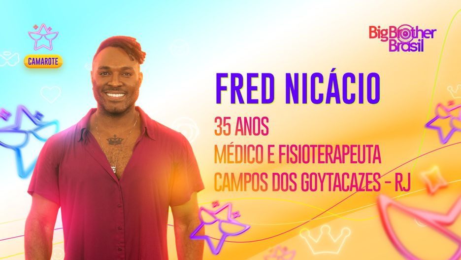 Fred Nicácio é Camarote no 'BBB 23'