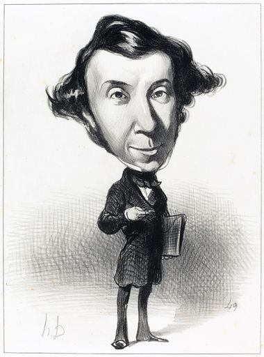 Alexis Tocqueville retratado por Honoré Daumier  (1808–1879)
