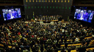 Câmara dos Deputados, no Congresso Nacional, em Brasília