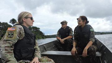 Exército norte-americano em visita ao Brasil em maio de 2023 para reconhecimento da região amazônica em etapa de treinamento da Operação CORE 23. Foto: Divulgação/Comando Militar do Norte/Exército Brasileiro