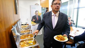 Candidato à presidência da Câmara, o deputado Fábio Ramalho (MDB-MG) é conhecido por oferecer refeições aos colegas. Foto: DIDA SAMPAIO/ESTADÃO