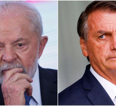 O presidente Lula e o ex-presidente Jair Bolsonaro
